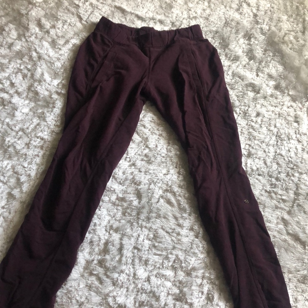 Lululemon Burgundy Joggers
